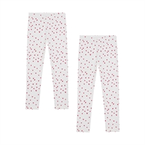 BIRKHOLM 2-Pak Rib Leggings Hjerter